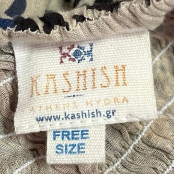 Kashish Multicolor Print Smocked Elastic Waist Layered Mini A-Line Skirt Size OS - Picture 4 of 5